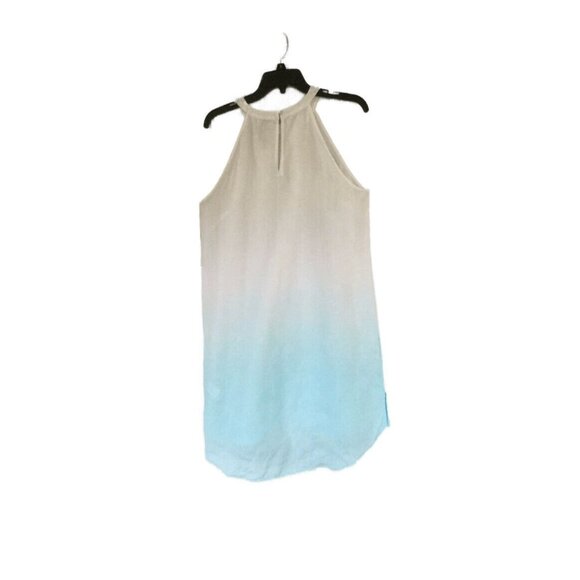 Sundress Linen Sleeveless Ombre Keyhole Back Summer Women’s Dress Size Large - Picture 2 of 3